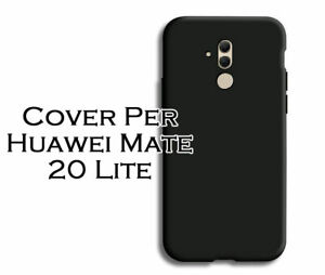 cover custodia case per Huawei Mate 20 Lite silicone Gel Gomma TPU Nero Morbido