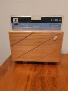 Style Selections Wired Doorbell Chime Wood 130454 Brand New in Sealed Package - Picture 1 of 4