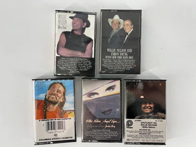 Willie Nelson Cassette 5 Tape Lot - Faron Young - Me and Paul - Greatest Hits - Image 1 of 4
