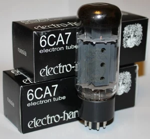 Par de botellas de grasa Electro Harmonix 6CA7/EL34 a juego platino de fábrica, NUEVO - Imagen 1 de 1