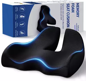 X Large Memory Seat Cushion for Office Chair Ergonomic Cushions Pad Pillow for P - Picture 1 of 12