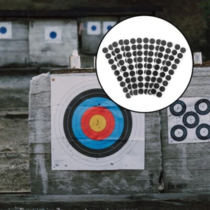 50 Sheets Round Shaped Targets Shooting Target Paper Outdoor Shooting - Picture 1 of 12