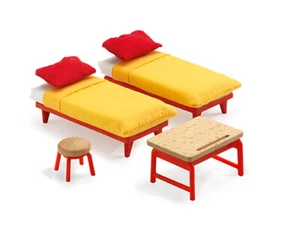 Djeco Petit Home Children's Bedroom Dollhouse Set | Traditional Size Furniture - Picture 1 of 1