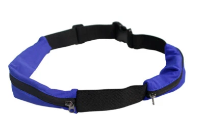 VETRINE IN RETE Cintura da corsa sportiva regolabile 2 tasche zip porta cellulare allenamento