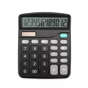 Solar Electronic Desk Calculator, Extra Large 12-Digit Display, Battery - Picture 1 of 15