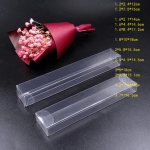 50x Scatole PVC Trasparente Bomboniere Matrimonio Regalo Confezione Caramelle Rettangolo Trasparente - Foto 1 di 23