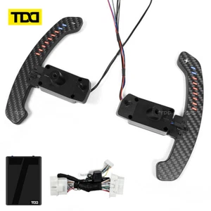 TDD LED Magnetic Carbon Fiber Paddle Shifters For Toyota Camry Avalon Corolla - Foto 1 di 6