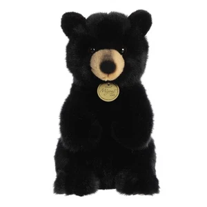 Aurora Adorable Miyoni Tots Sitting Pretty Black Bear Cub Plush, 10" - Picture 1 of 1