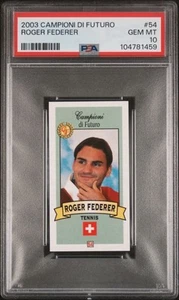 $ PSA 10 GEM-MT Roger Federer 2003 Campioni Di Futuro #54 Rookie Card Blue Sky - Picture 1 of 2
