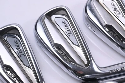 Left Hand Titleist T100 2019 Irons / 4-9i / X-Flex Dynamic Gold X100 Shafts - Image 1 of 4