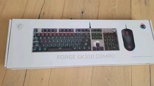 MSI Forge GK310 Mechanical Gaming Keyboard & Mouse Combo w/ Magnetic Cover - Hot - Afbeelding 1 van 10