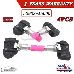 4PCS TPMS TIRE PRESSURE SENSOR For Hyundai Accent Kia Cadenza 52933-A5000 - Picture 1 of 9