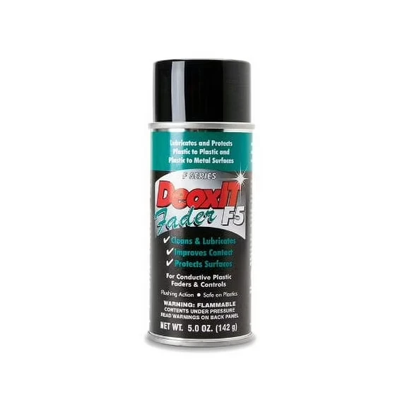 CAIG LABS DeoxIT Fader F-Series Spray, 5% Solution, 142g with L-M-H Nozzle