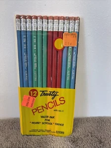 Vintage New Pack of 12 Trusty No. 2 Pencils from Empire Pencil Company - Picture 1 of 7