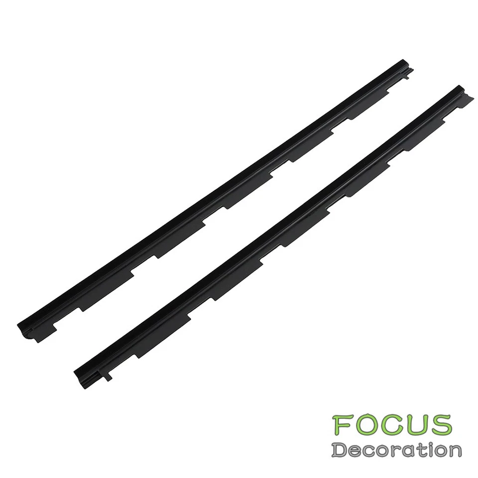 Juego de pares de sellos de barrido de ventana delantera exterior para camioneta Chevy GMC Foto 1 de 4