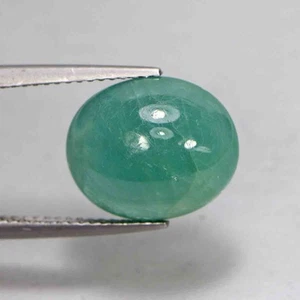 7.00 Cts Natural Grandidierite Oval Cabochon Cut Bluish Green Loose Gemstone - Bild 1 von 6