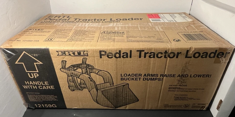Cargador de tractor de pedales ERTL parte #12159G verde Foto 1 de 3