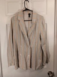 Wild Fable Top Gr. M Button Down Langarm gestreift mehrfarbig - Bild 1 von 8