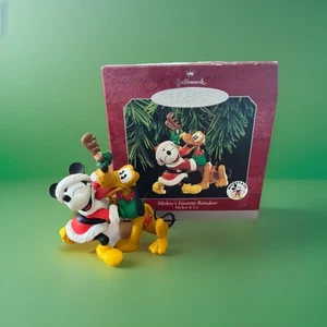 Hallmark Keepsake Ornament - Disney Mickey's Favorite Reindeer Mickey & Co - IOB - Picture 1 of 11