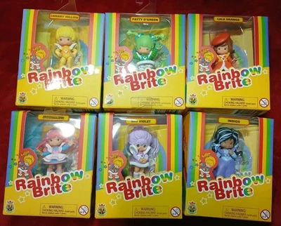 Rainbow Brite Lote de 6 Incluyendo Canario, Patty, Lala, Tímido, Índigo, Moonglow Serie 2 Foto 1 de 4