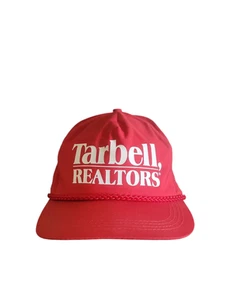 VINTAGE Tarbell Makler Mütze Kappe Riemen hinten Werbung Promo Herren Einheitsgröße 80er - Bild 1 von 6