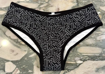 NOVA Calcinha Victoria Secret Rosa Algodão Atrevida - Logotipo Preto e Branco - GG - Imagem 1 de 2