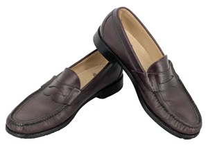 Mocasines SAS para Hombres Penny Talla 10M Cuero Marrón Negocios Informales Artesanales EE. UU. - Imagen 1 de 11