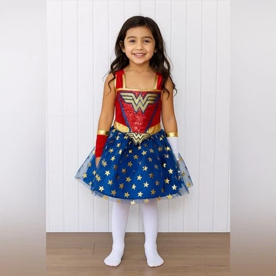 Disfraz de superhéroe Rubie's Wonder para mujer rojo y azul con detalles dorados talla S Foto 1 de 4