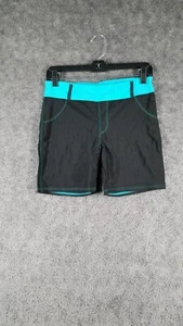 Attraco Women Sz M Swim Shorts Black/Blue NWT Colorblock Swimwear Pockets Active - Picture 1 of 7
