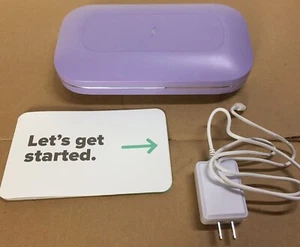 PhoneSoap Pro UV Phone Sanitizer, Universal Cell Phone Charger Box, Lavender - Picture 1 of 7