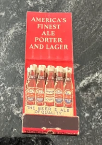 KING PHILIP ALE INDIAN FEATURE BEER MATCHES MATCHBOOK ENTERPRISE FALLS RIVER MA - Picture 1 of 2