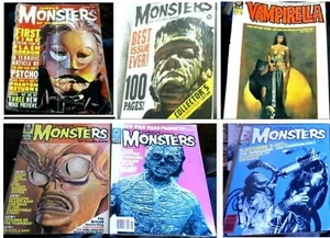 FAMOUS MONSTERS OF FILMLAND 10+13+54+143+164+VAMPIRELLA 13 Horror magazines - Picture 1 of 16