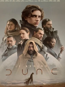 Dune 2021 Original Theatrical Movie Poster DS 27x40 Zendaya- Slight Edge Damage - Picture 1 of 4