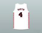 DINO MARTIN 4 PROVIDENCE STEAMROLLERS WHITE BASKETBALL JERSEY WITH PATCH 1 Top