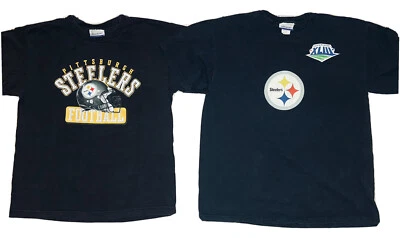 *LOTE* Camisas Reebok NFL Pittsburgh Steelers 2009 Super Bowl Roethlisberger; S Foto 1 de 4
