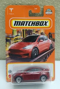 Matchbox 2022 Tesla Model Y rot Metall Diecast 18/100 NEU - Bild 1 von 3