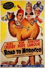 399173 Road to Marokko Film Bing Crosby Bob Hope WANDDRUCK POSTER USA