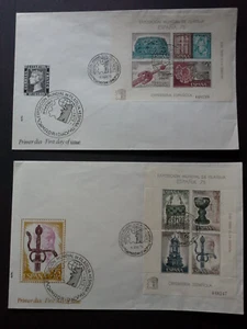 España 75, Dos Hojas en 2 Sobres Primer Día de la Exposicion, Ed. 2252/53 - Imagen 1 de 3
