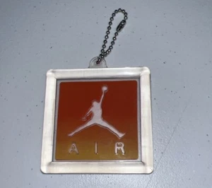 RARE Nike Air Jordan 3 Orange Sunset Retro Tag Shoetag Hang Tag Key Chain - Bild 1 von 5
