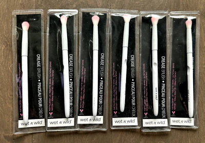 Wet n Wild Eyeshadow Crease Brush C787 Tapered Bristles Gluten Free Lot of 6 - Image 1 of 4