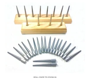  Bassoon Forming Mandrel Pins- "Long Pin"FREE Rack**!-HEX based Stainless Steel - Picture 1 of 5