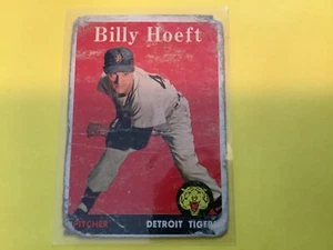 #13 BILLY HOEFT DETROIT TIGERS BASEBALL CARD - Picture 1 of 2