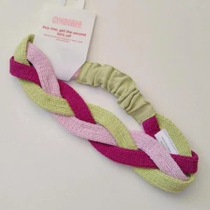 New Gymboree Girls Dots Of Fun Braded Sweater Headband Hair Accessory - Picture 1 of 2