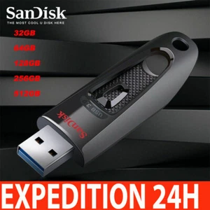 SANDISK ULTRA CZ48 130MB/S USB 3.0 32 64 128 256 512GB Data Storage - Picture 1 of 9