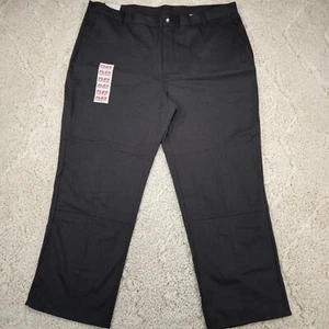 DICKIES Loose Fit Double Knee Straight Leg Black Work Pants - Men's Size 44X30 - Picture 1 of 11