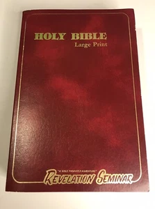 The Holy Bible Revelation Seminars 1976 Large Print Revelation Seminar Edition - Picture 1 of 18