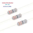 1000pcs 1W Carbon Film Resistor 5% - Full Range of Values 0.1? to 4.7M?