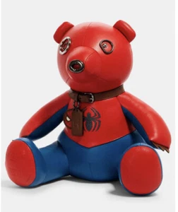 Coach Marvel Spider-man Collectible Leather Bear New - Picture 1 of 11