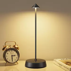 Rechargeable Cordless Small Table Lamp,6000Mah Battery Operated,Led Touch Dimmab - Picture 1 of 7