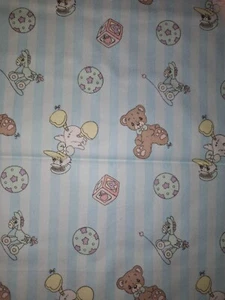 2 Pc. 2 1/4 Yds. & 1 Yd. Precious Moments Flannel Cotton Quilt Fabric - Picture 1 of 1
